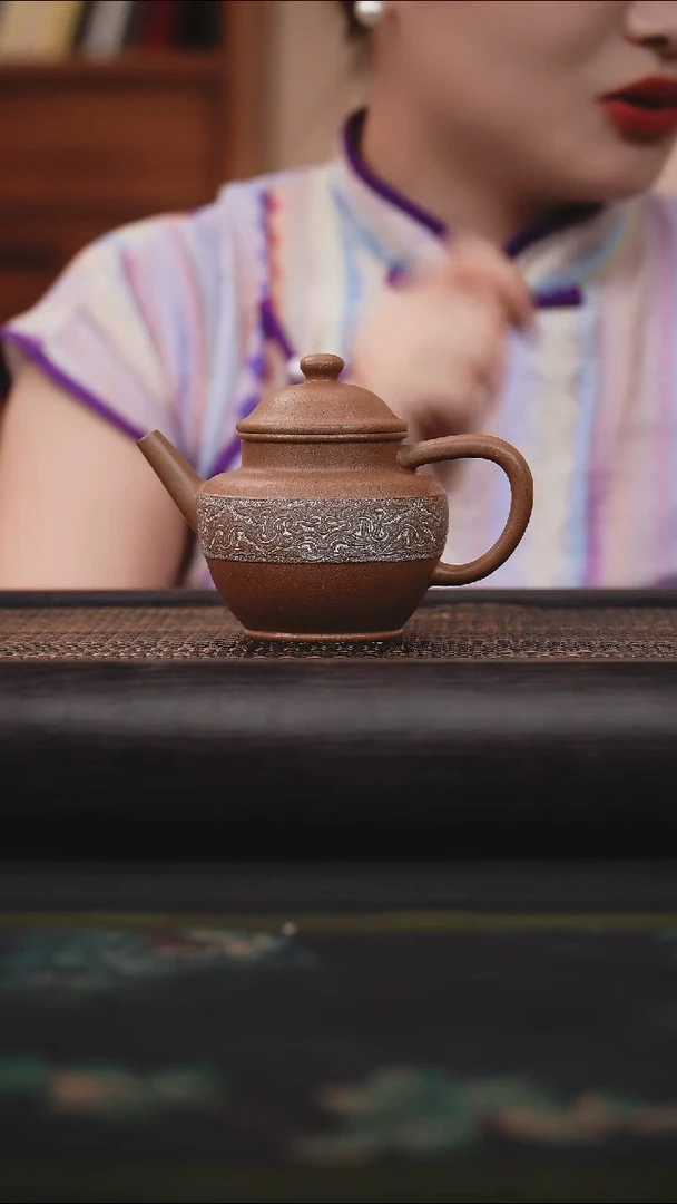 茶壶紫砂酒樽壶 老段 拓白泥