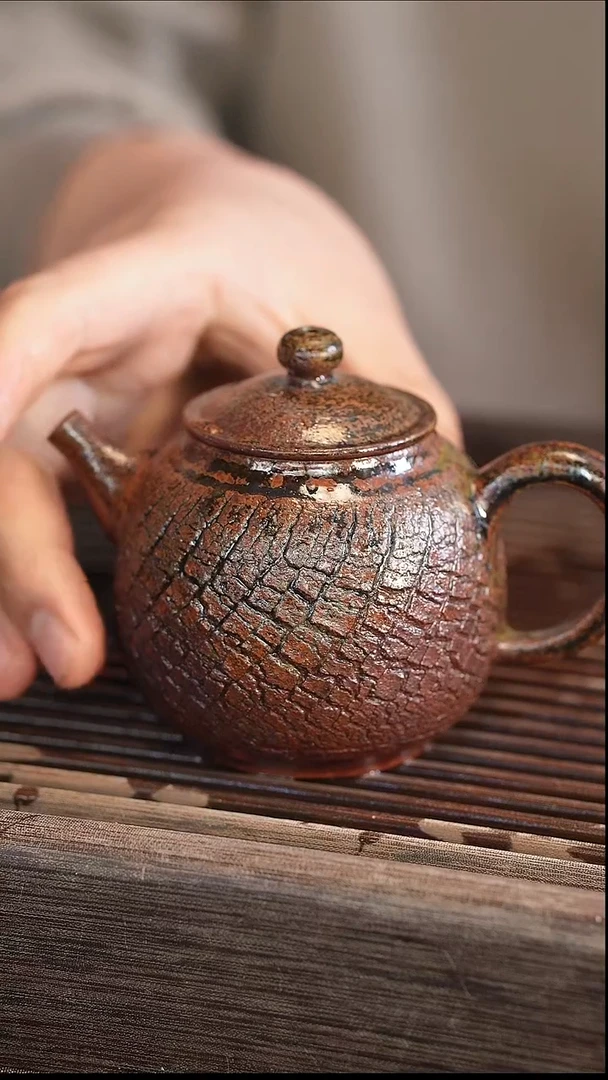 茶壶紫砂4号柴烧240cc