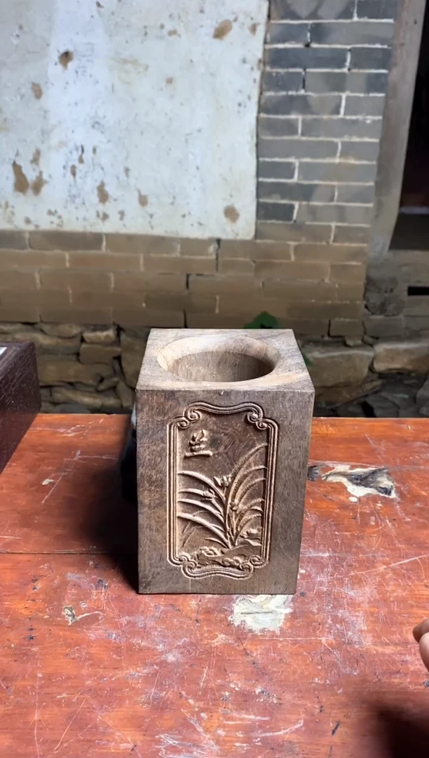 木梅兰竹菊笔筒精品好物推荐