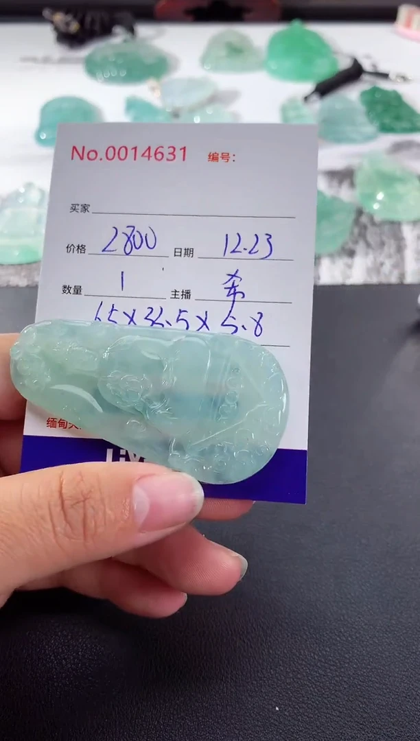 颈饰未镶嵌翡翠观音