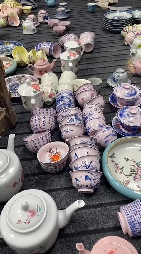 摆件瓷景德镇567老瓷仓清仓