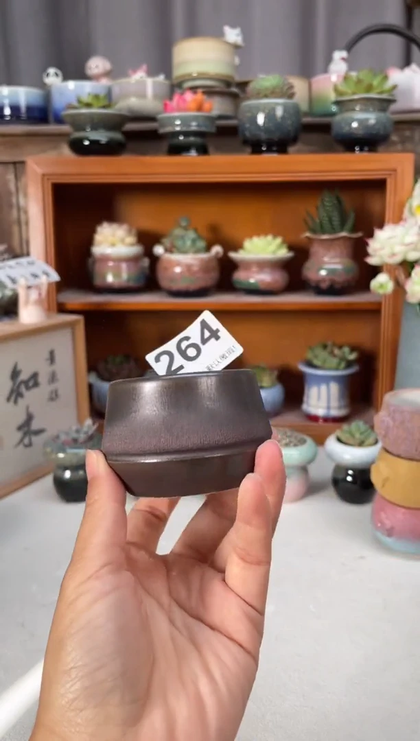 瓷片264知木小芳花盆