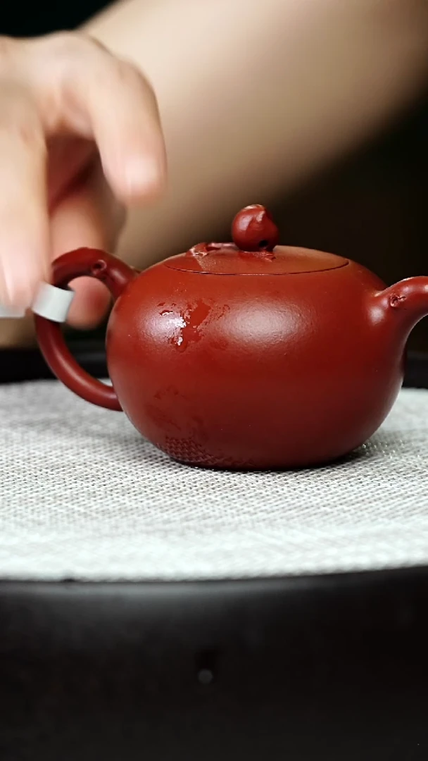 茶壶紫砂沁甜-朱泥-125cc