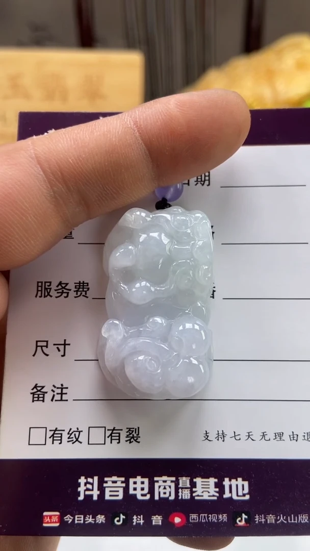 翡翠未镶嵌颈饰多人霸王貔貅