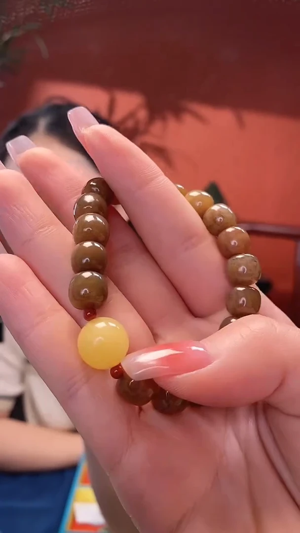 【闪购商品】和田玉手串未镶嵌珠径约9*10