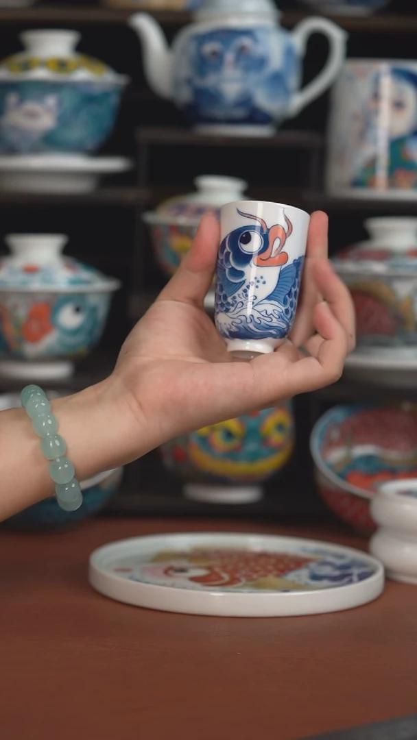 昨明手绘浅渊闻香杯  （清仓福利 ）