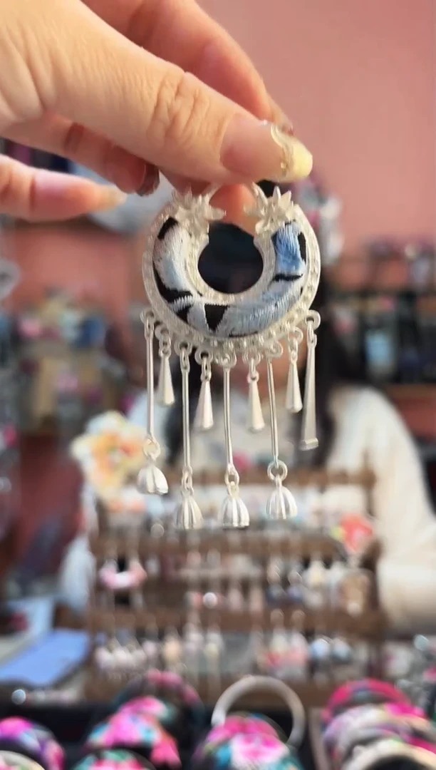 织绣艺枝独绣手工饰品104