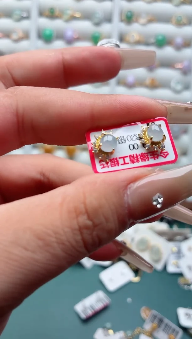 银S925镶嵌戒指翡翠.