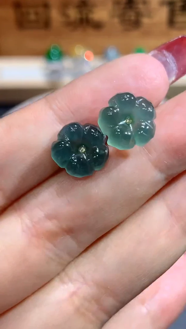 【闪购商品】翡翠耳饰未镶嵌团购1