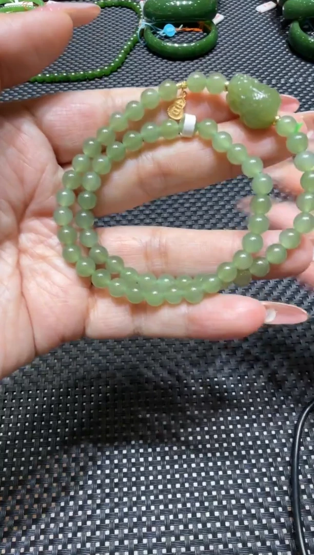 颈饰未镶嵌和田玉手串（多样性发一）