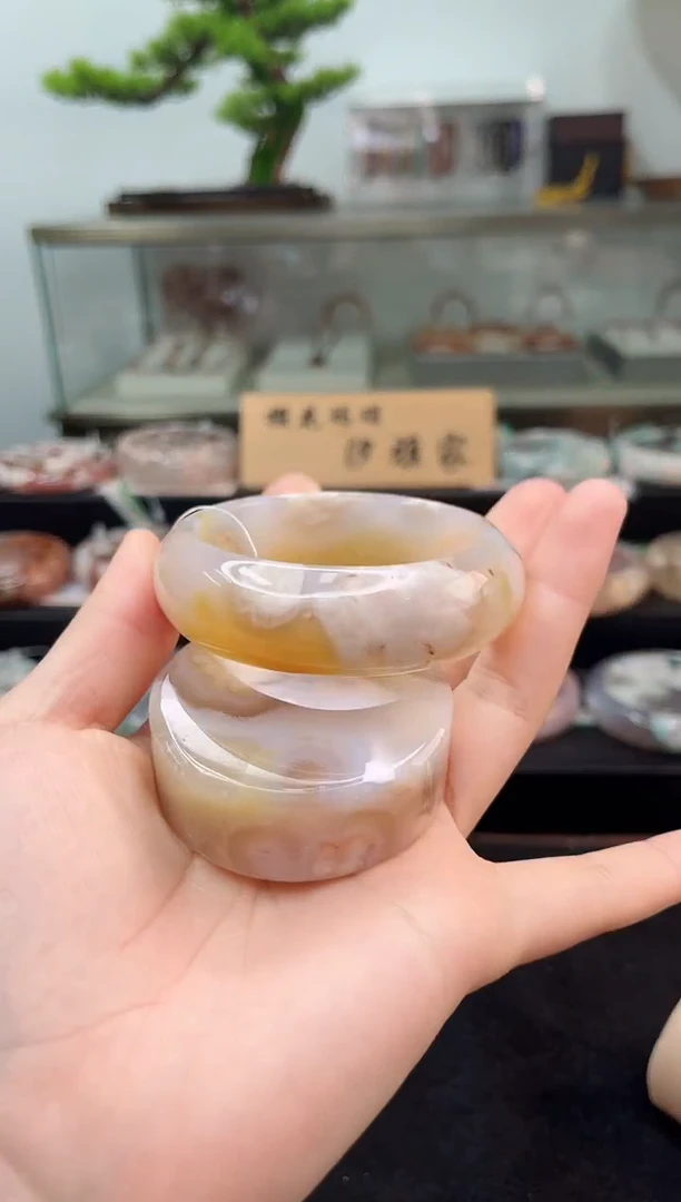 未镶嵌手镯石英质玉54圈口（赠品镯心）3515682