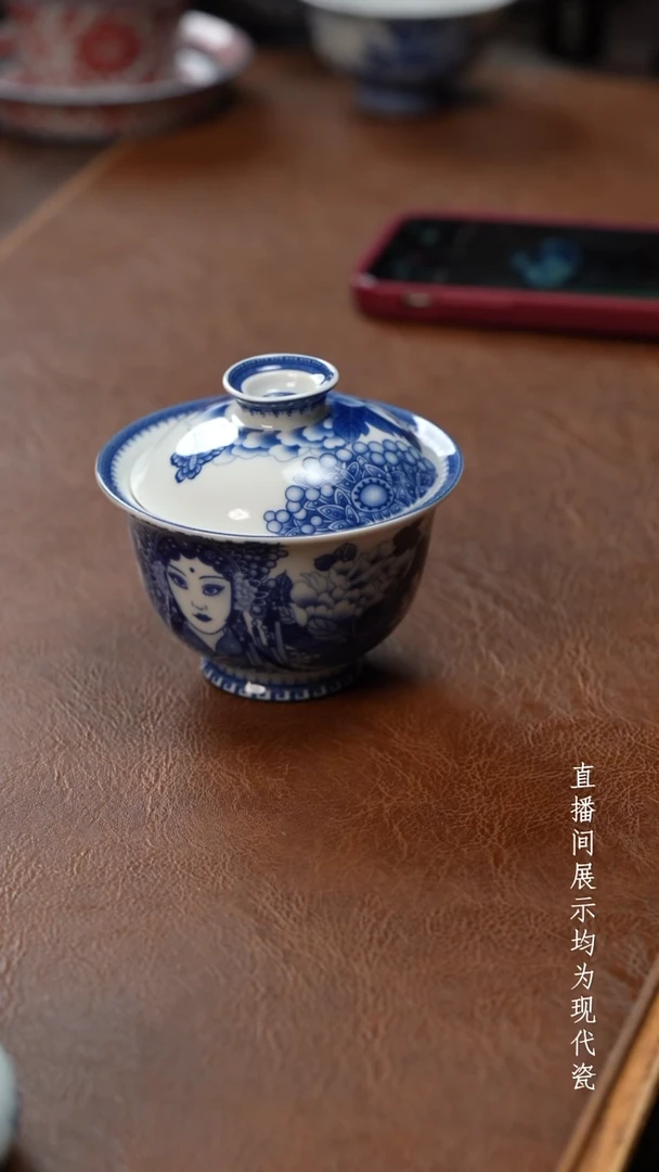 茶器茶器牡丹美人图