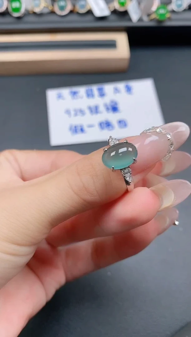 银S925镶嵌戒指翡翠1111111111