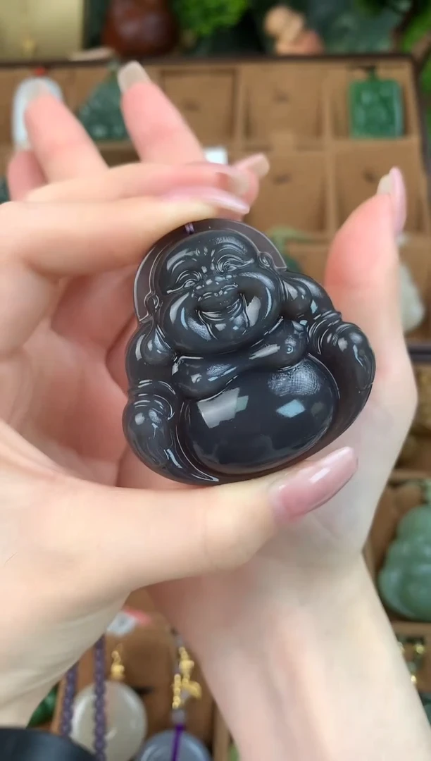 和田玉未镶嵌颈饰吊坠50mm