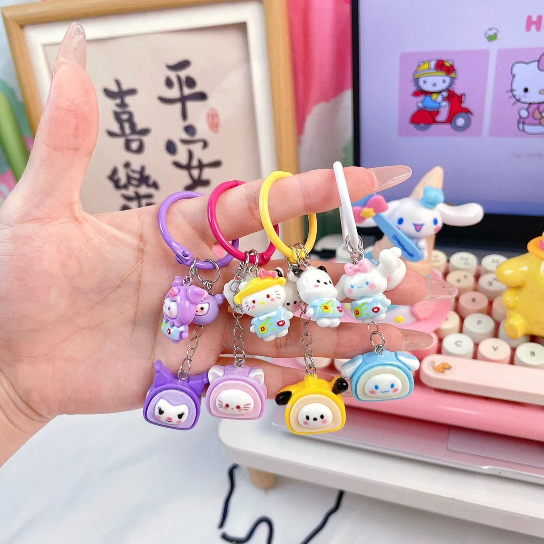 三丽鸥新品卡通挂绳耳机专属挂件高颜值卡通便携挂绳
