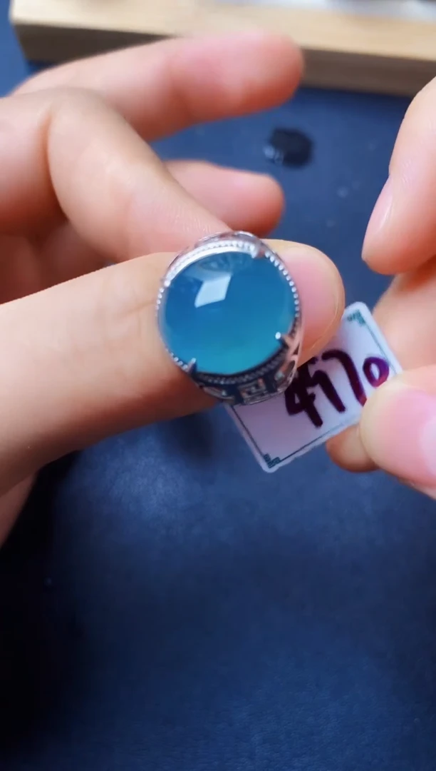 银S925镶嵌戒指翡翠2222