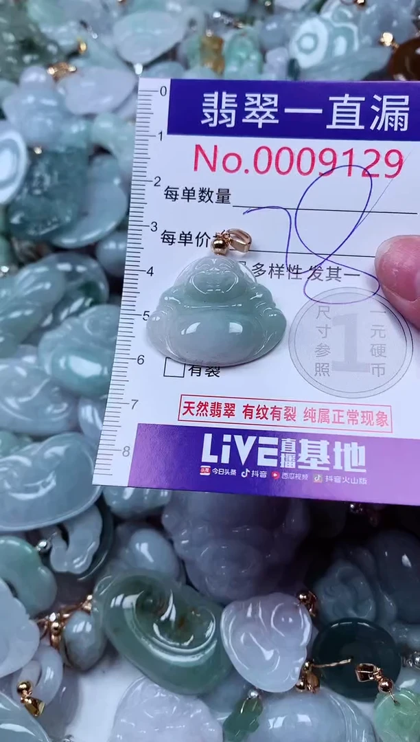 吊坠(不含链)未镶嵌翡翠9129