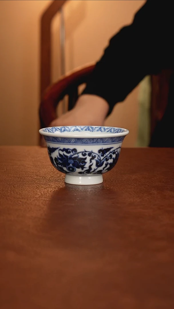 景德镇瓷器，青花瓷手绘茶具~