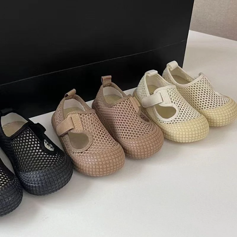 夏季儿童2025新款凉鞋网鞋防滑软底透气休闲宝宝幼儿园凉鞋网面