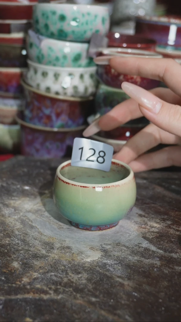 摆件精品窑变钧瓷茶器