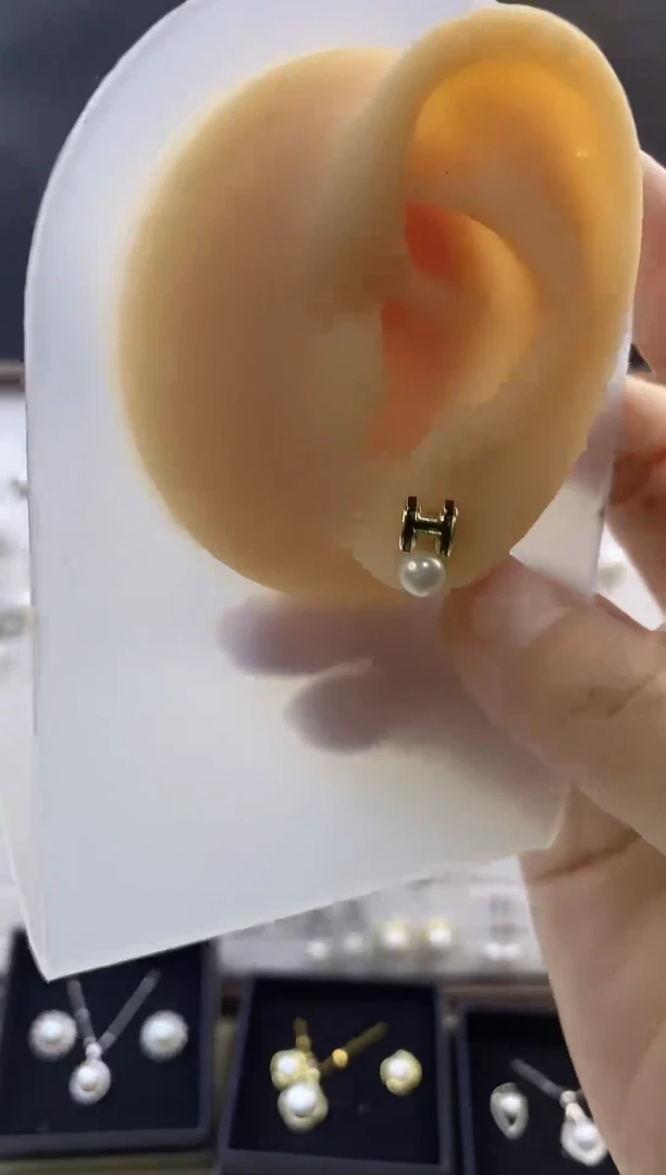 合金耳饰淡水珍珠211
