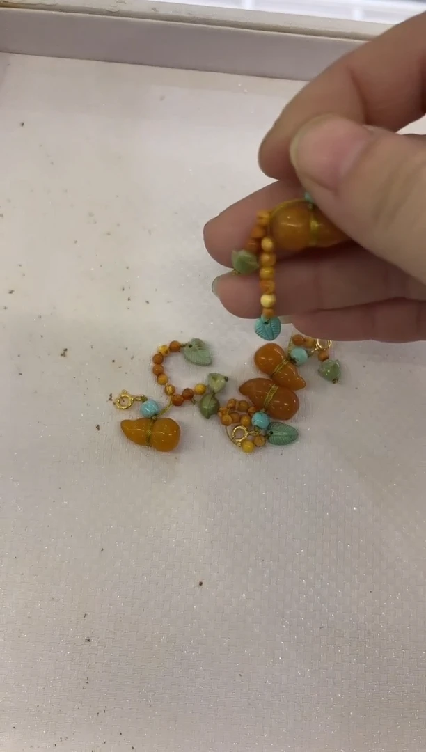 琥珀未镶嵌珠宝奇石葫芦滴流多样性发其一