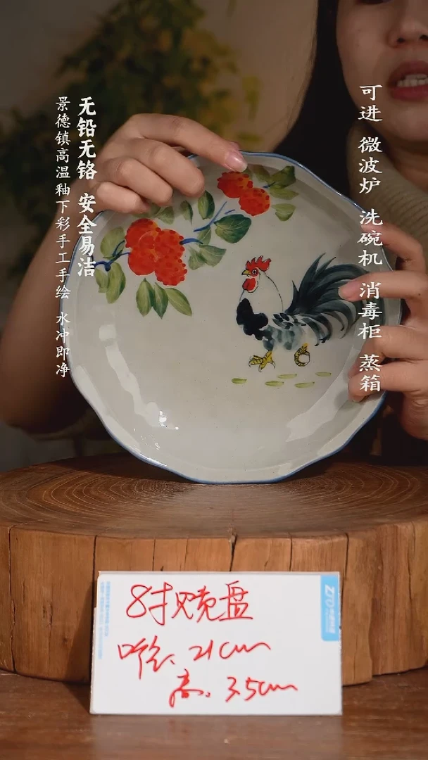 碗瓷景德镇高温瓷釉下彩手绘陶瓷