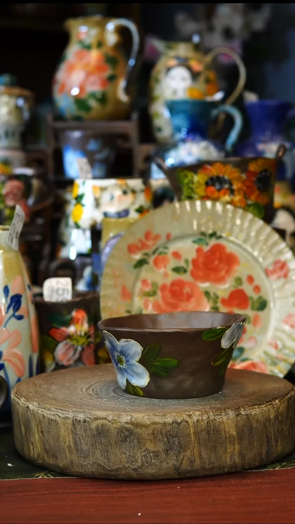 陶瓷283景德镇手工手绘釉下彩