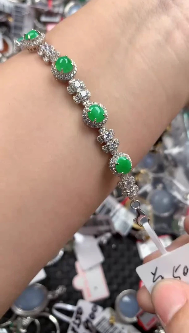 银S925镶嵌戒指翡翠88888   10