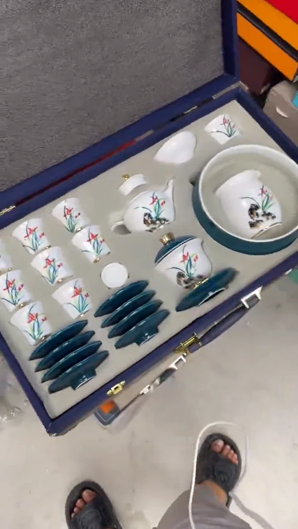 高端茶具套组地板价（礼盒默认微瑕）