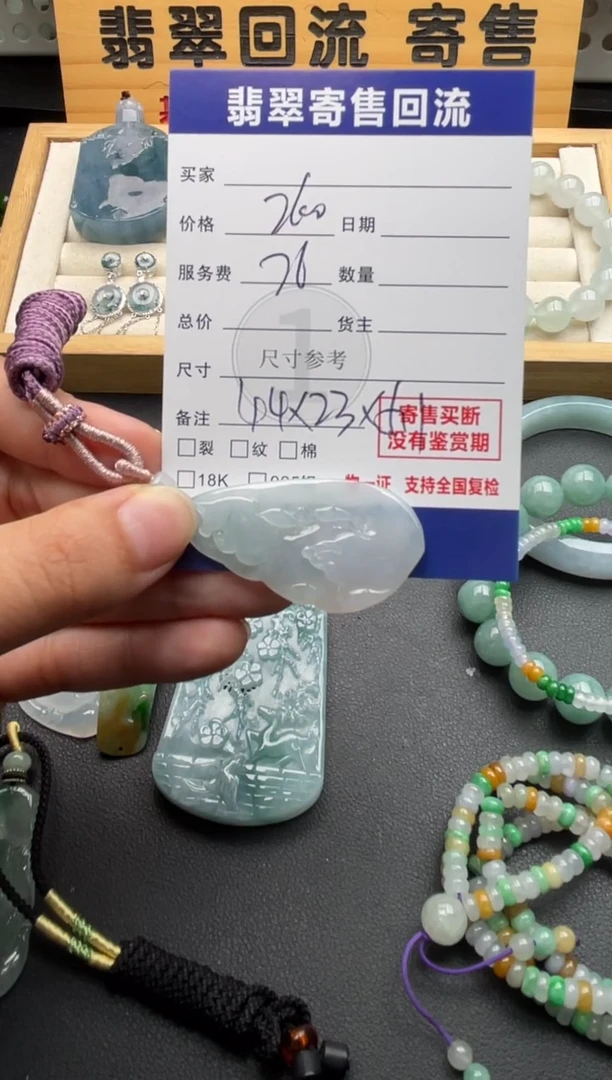 颈饰未镶嵌翡翠10146843
