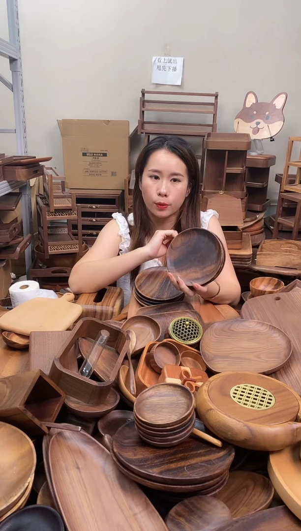 木  南美胡桃木圆盘15*2cm