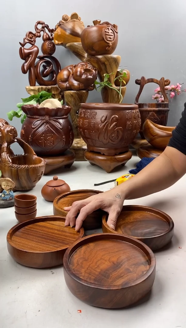 香樟木A38加厚小圆盘/尺寸