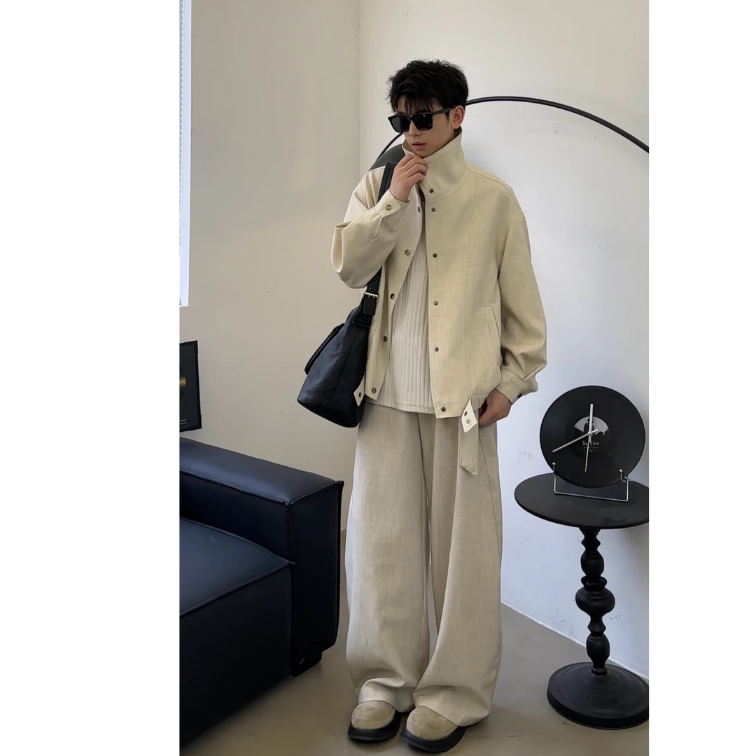 不太董【蓬莱光尘】早秋新款松弛感亚麻套装