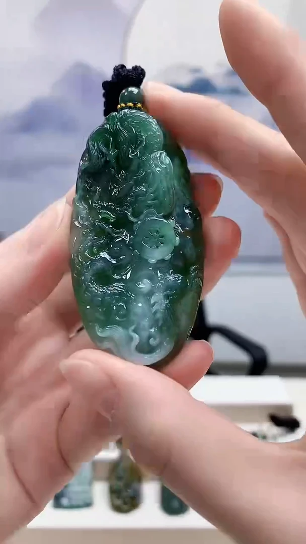 未镶嵌定制翡翠5028ry-毛货挂件47