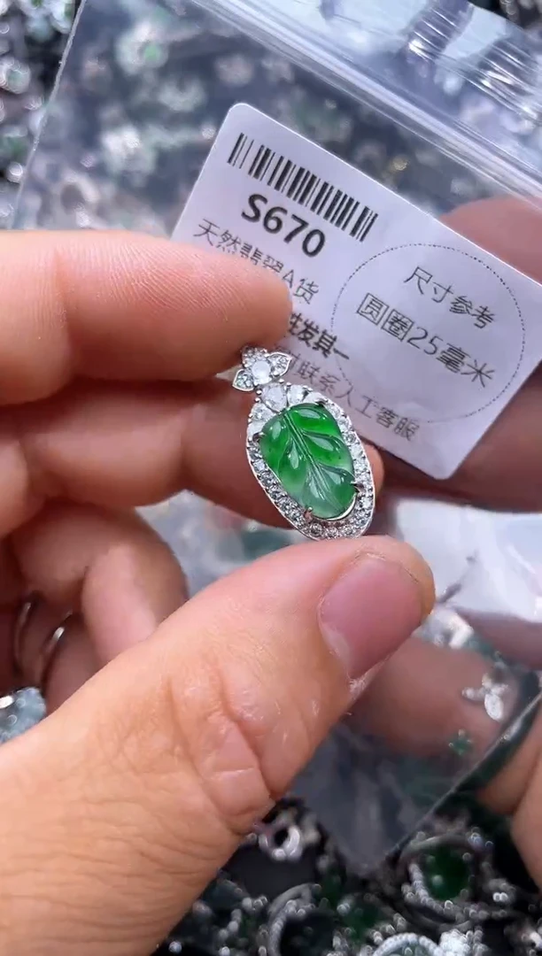 【闪购商品】翡翠颈饰未镶嵌S670吊坠