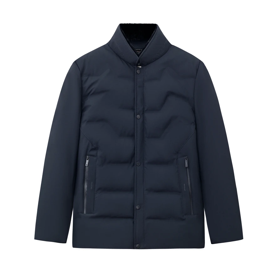 C40拉链保暖防风保暖抗静电时尚外套短款男装上衣