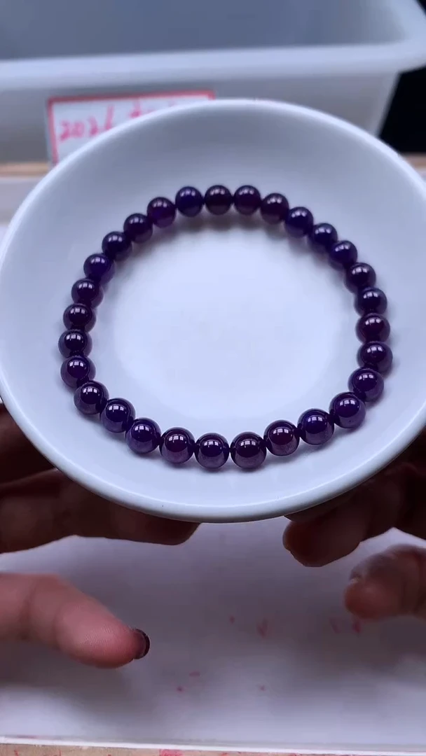 未镶嵌散珠红宝石E61 紫宝石6mm2个7.8元