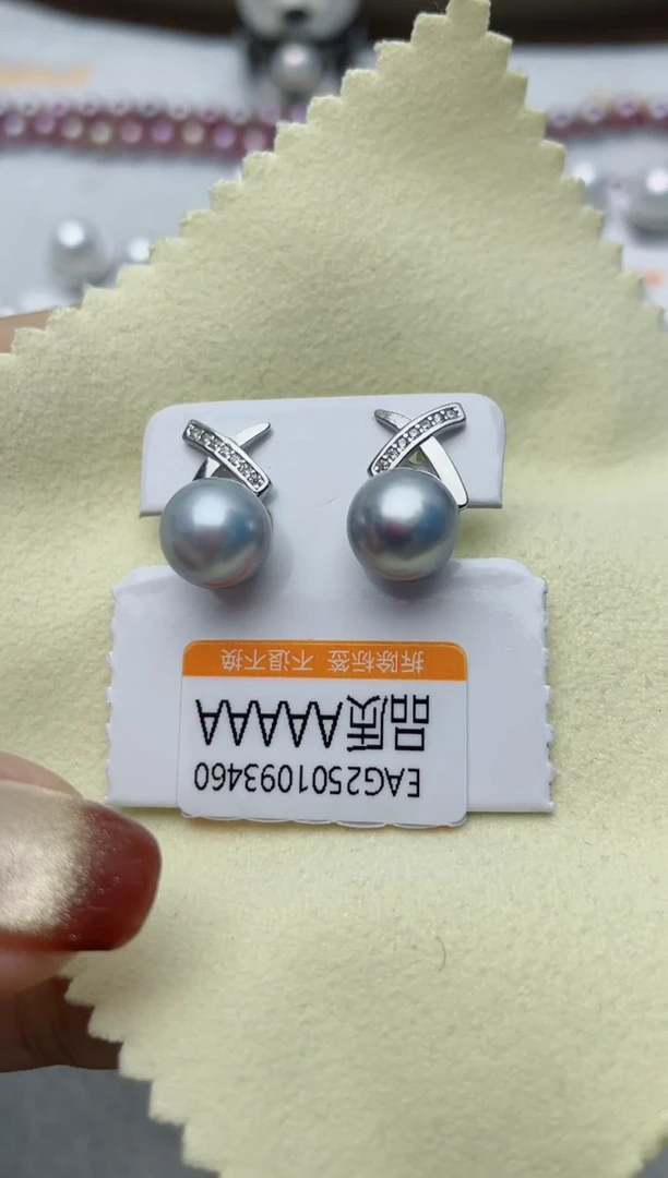 【闪购商品】海水珍珠耳饰银S925镶嵌W33