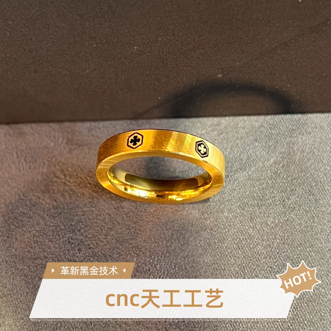 【liveup足金戒指】黑金天工系列戒指