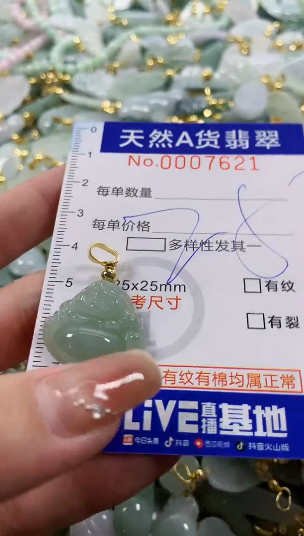颈饰未镶嵌翡翠天然A货翡翠