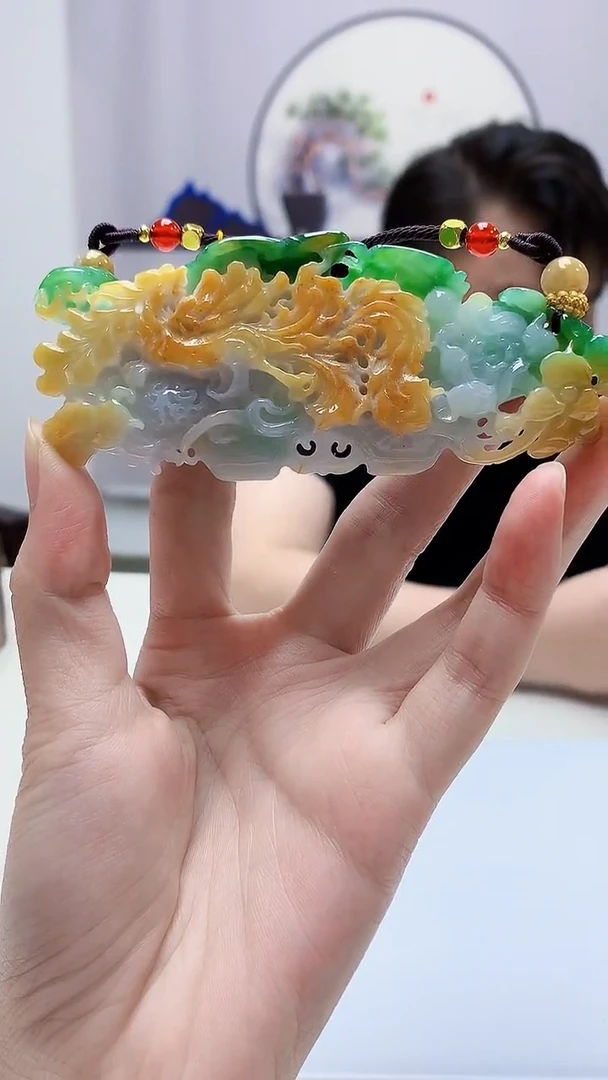 定制翡翠未镶嵌5060zm-毛货挂件149