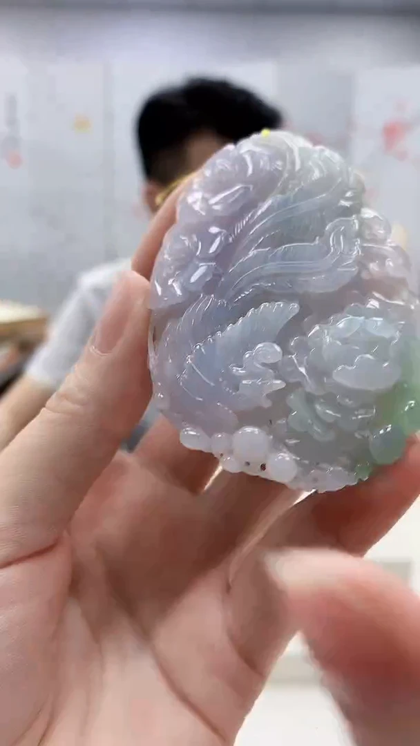 未镶嵌定制翡翠5123ry-毛货挂件14