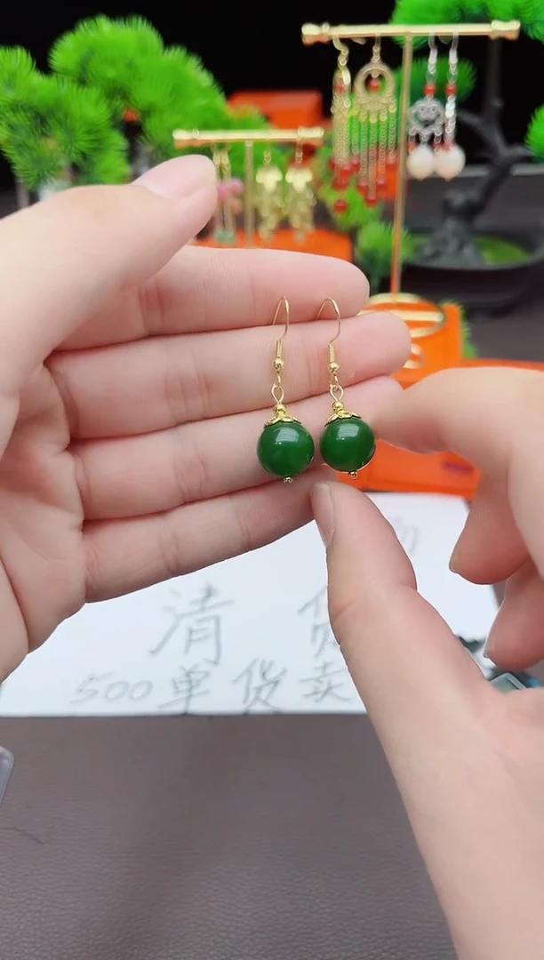 【闪购商品】玛瑙/玉髓耳钉银S925镶嵌438000
