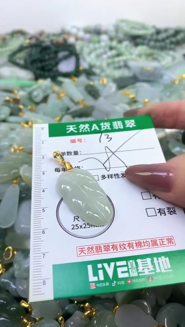未镶嵌挂件翡翠净货挂件-73