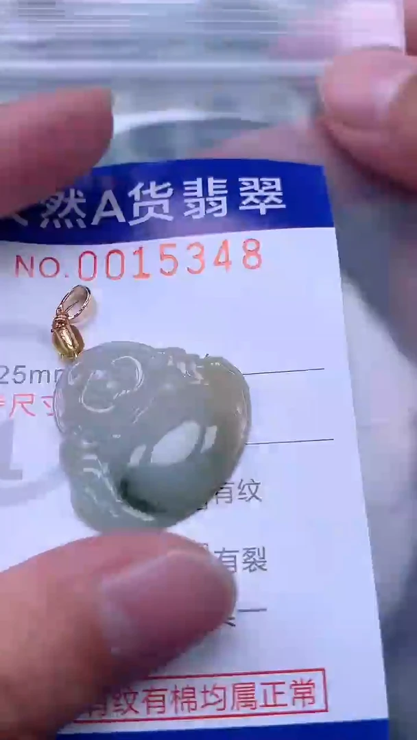 翡翠未镶嵌吊坠(不含链)1