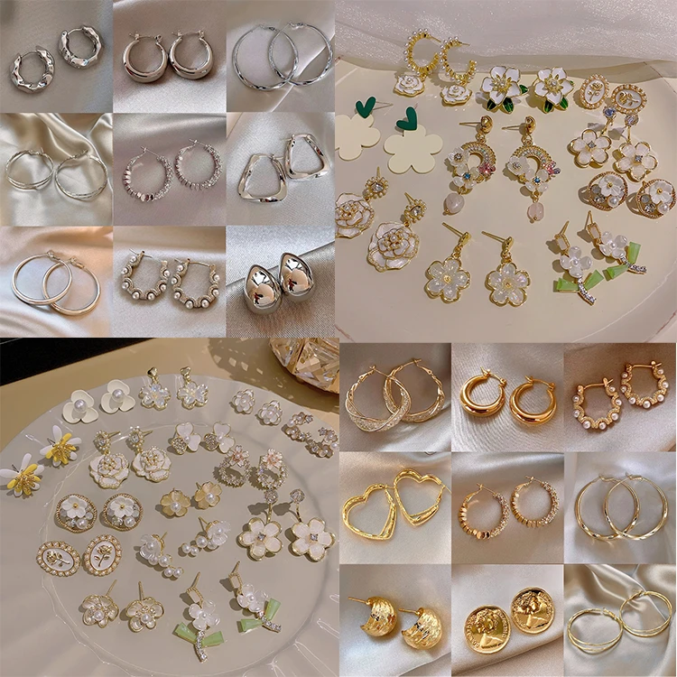 铜合金耳饰 铜合金锆石耳饰