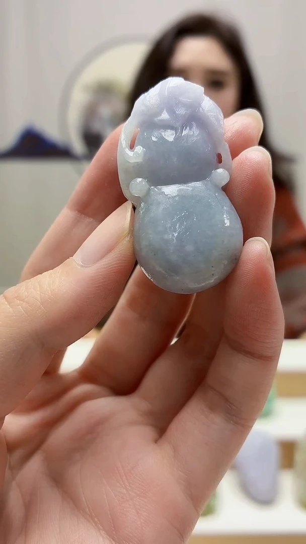 未镶嵌定制翡翠4829zm-毛货挂件葫芦21