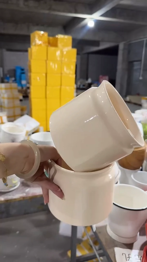 高温陶瓷花盆+E34