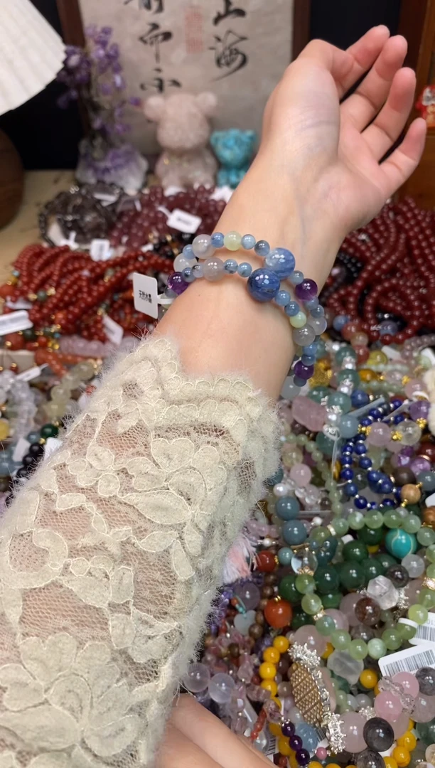 未镶嵌手链海蓝宝石259